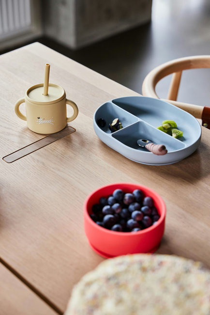 OYOY Enkei Tallerken Silikon, Dusty Blue