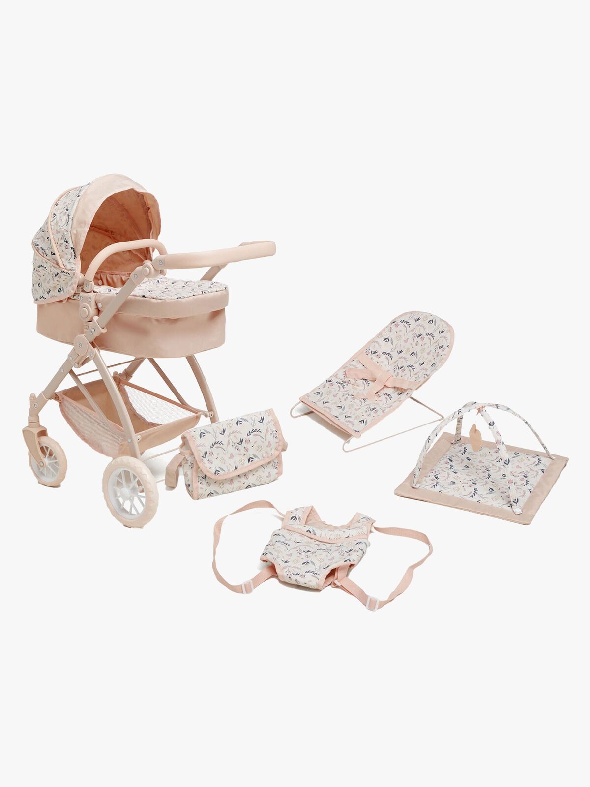 Cloudberry Castle Justerbar Dukkevogn inkl. tilbehør Kanin