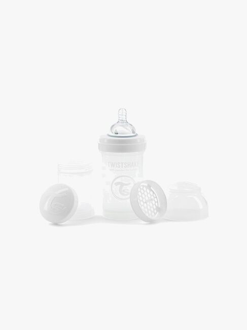 Twistshake Tåteflaske Anti-Kolikk 180 ml, Hvit
