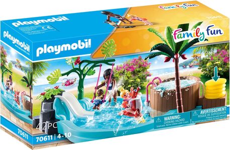 Playmobil 70611 Family Fun Barnebasseng Med Boblebad