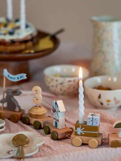 Bloomingville Twist Lys Parafin, Hvit