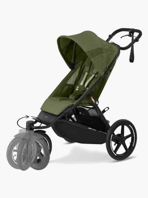 Cybex Avi Spin Løpevogn, Black/Moss Green