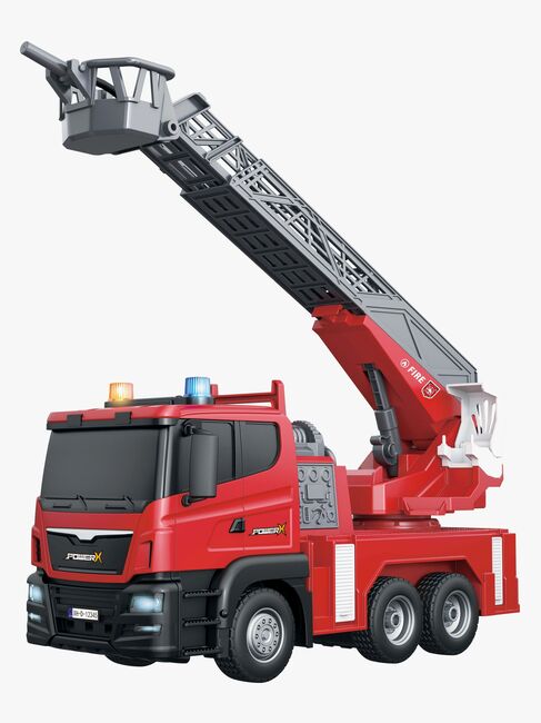 Power X Fjernstyrt Brannbil med Vannspyler