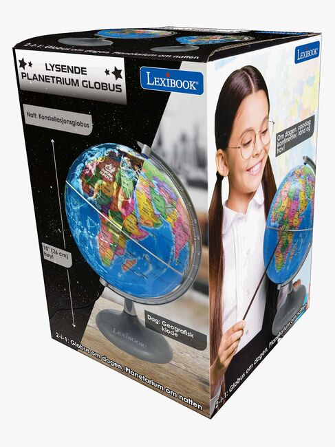 Lexibook Bordlampe Dag & Natt Globus Norsk