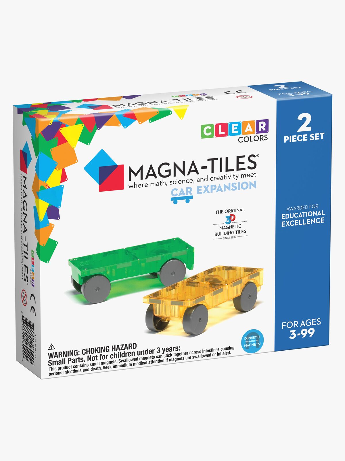 MAGNA-TILES Biler Byggesett 2 Deler