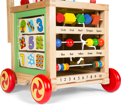 Woodlii Lær-Å-Gå Vogn Multi