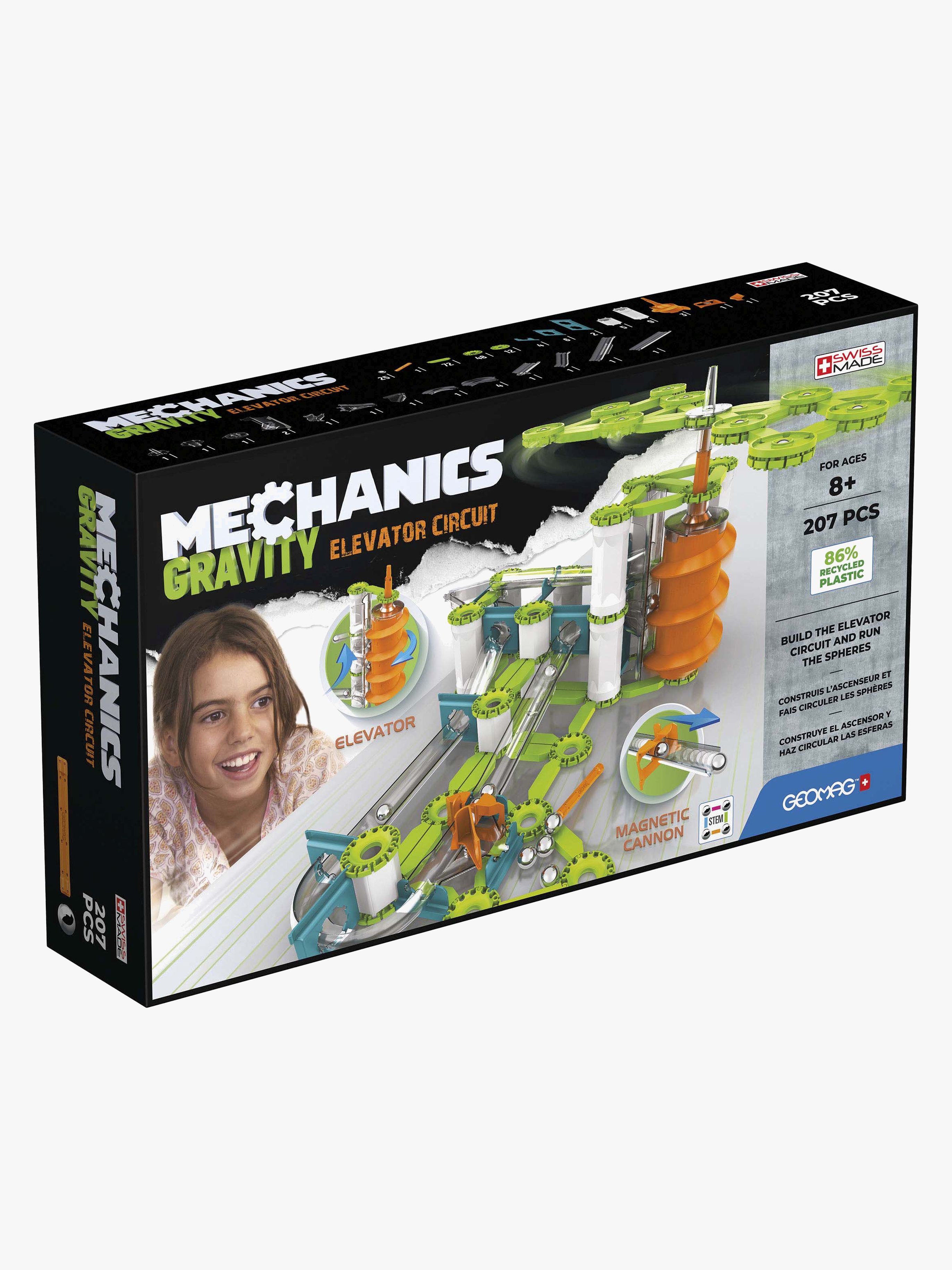 Geomag Mechanics Gravity Kulebanesystem Heis 207 Brikker - Kulebaner - Plast