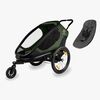 Hamax Outback ONE Sykkelvogn inkl. Babysete, Green/Black