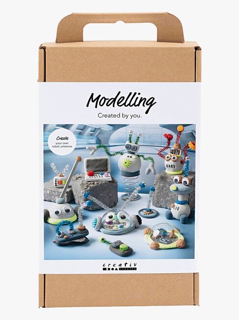 Creativ Company Hobbysett DIY Lufttørkende Leire Robot