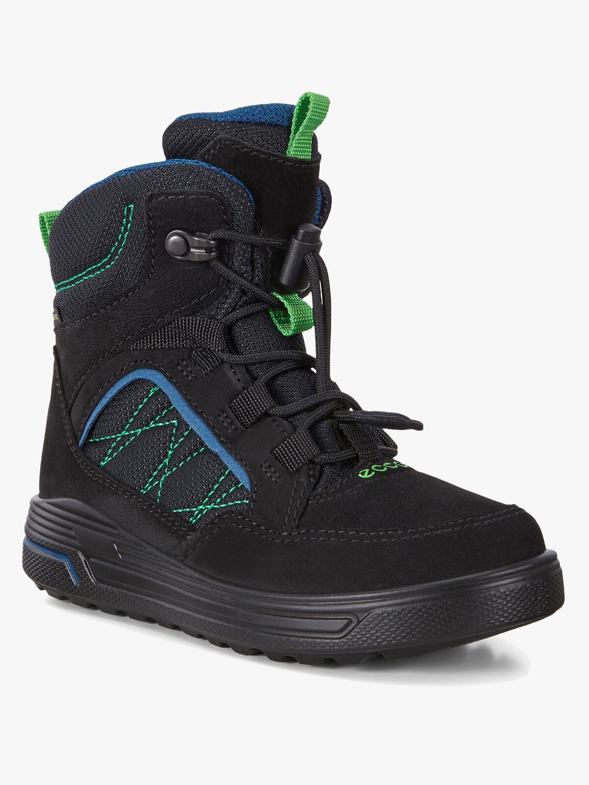 ECCO Urban Snowboarder Sko, Black/Poseidon