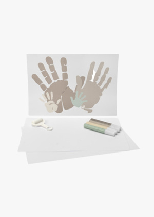 BamBam Familie Håndavtrykk Kit, 4 Farger