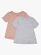 Luca & Lola Malena Topp 2-pack, Grey Melange/Adobe Rose