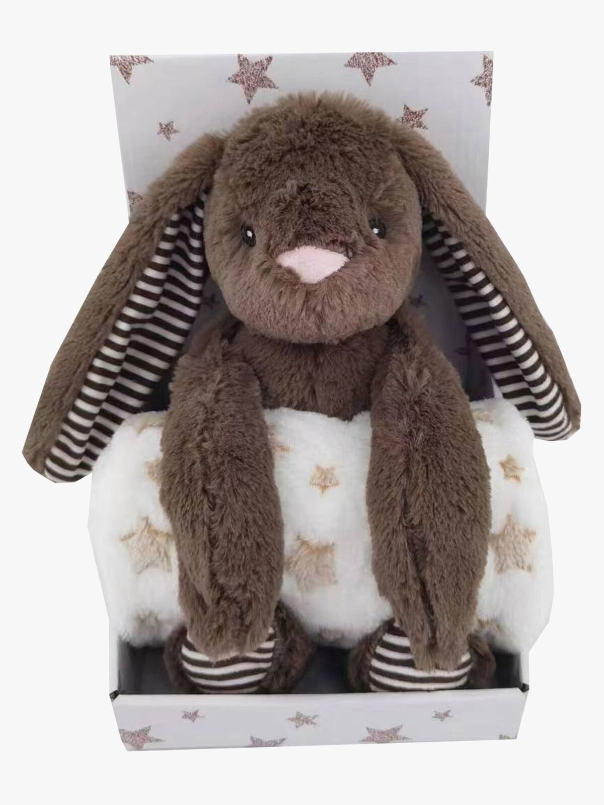 CarloBaby Fleeceteppe Beige Stjerne & Kanin