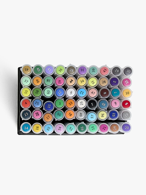 Fippla Akryllpenner 60-Pakk