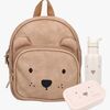 Kidzroom Beary Excited Ryggsekk 5L, Flaske & Matboks, Sand