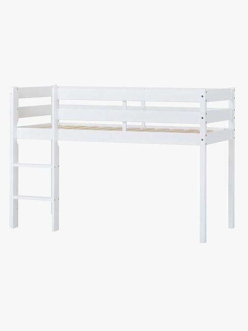 Hoppekids ECO Comfort  Halvhøy Loftseng 70x160, Hvit