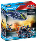 Playmobil 70781 City Action Politi Fallskjerm Med Amfibiekjøretøy
