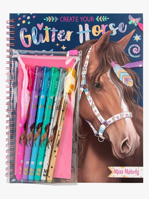 Miss Melody Fargeleggingsbok med Glitterpenner
