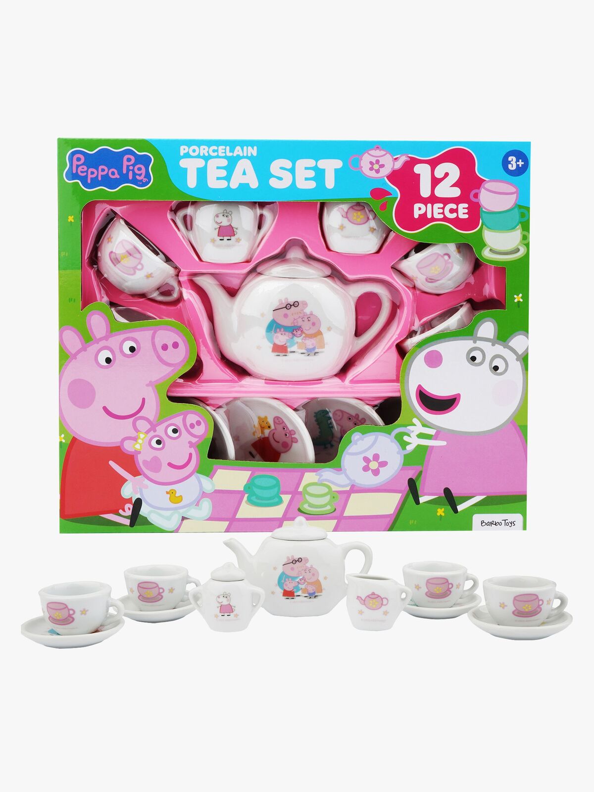Peppa Gris Tesett Porselen 12 Deler