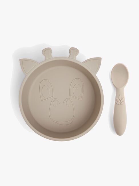 nuuroo Elia Sjiraff Tallerkensett 2-Pakk Silikon, Cobblestone