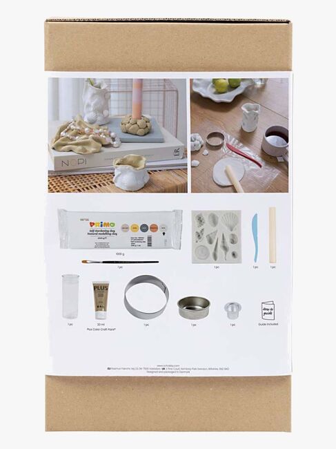 Creativ Company DIY-sett Lufttørkende Leire Vaser & Lysestaker