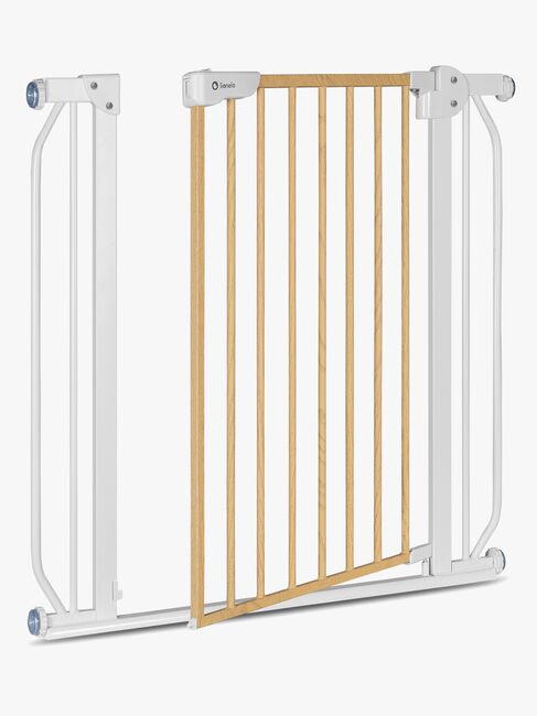 Lionelo Truus Slim Sikkerhetsgrind, White/Natural