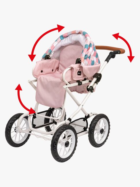 BRIO 24891375 Dukkevogn Kombi, Rosa