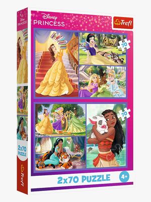 Trefl Disney Princess Puslespill 2x70 Brikker