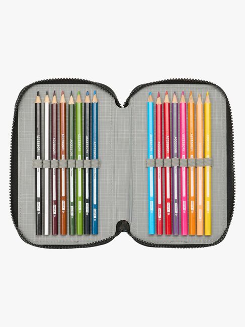 Ninja Turtles Trippelpennal, Grå/Svart