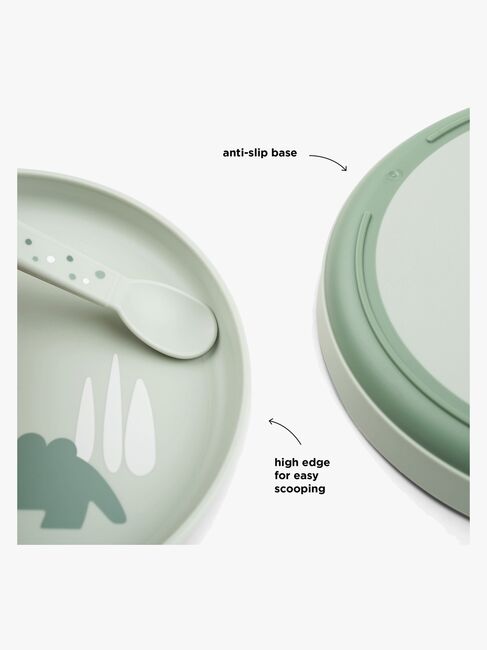 Done By Deer Foodie Tallerken Croco, Grønn