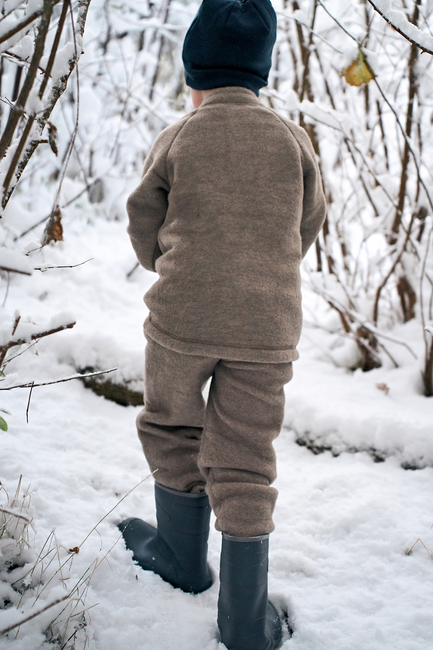 Mikk-Line Fleecebukser Merinoull, Melange Denver