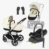 Cybex EOS Lux Duovogn inkl. Maxi-Cosi CabrioFix & Base, Taupe/Seashell Beige