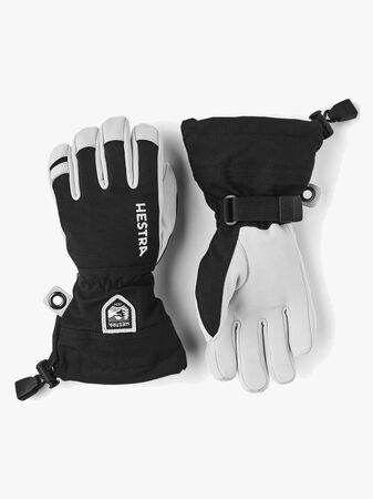 Hestra Army Leather Heli JR Ski Hansker, Svart