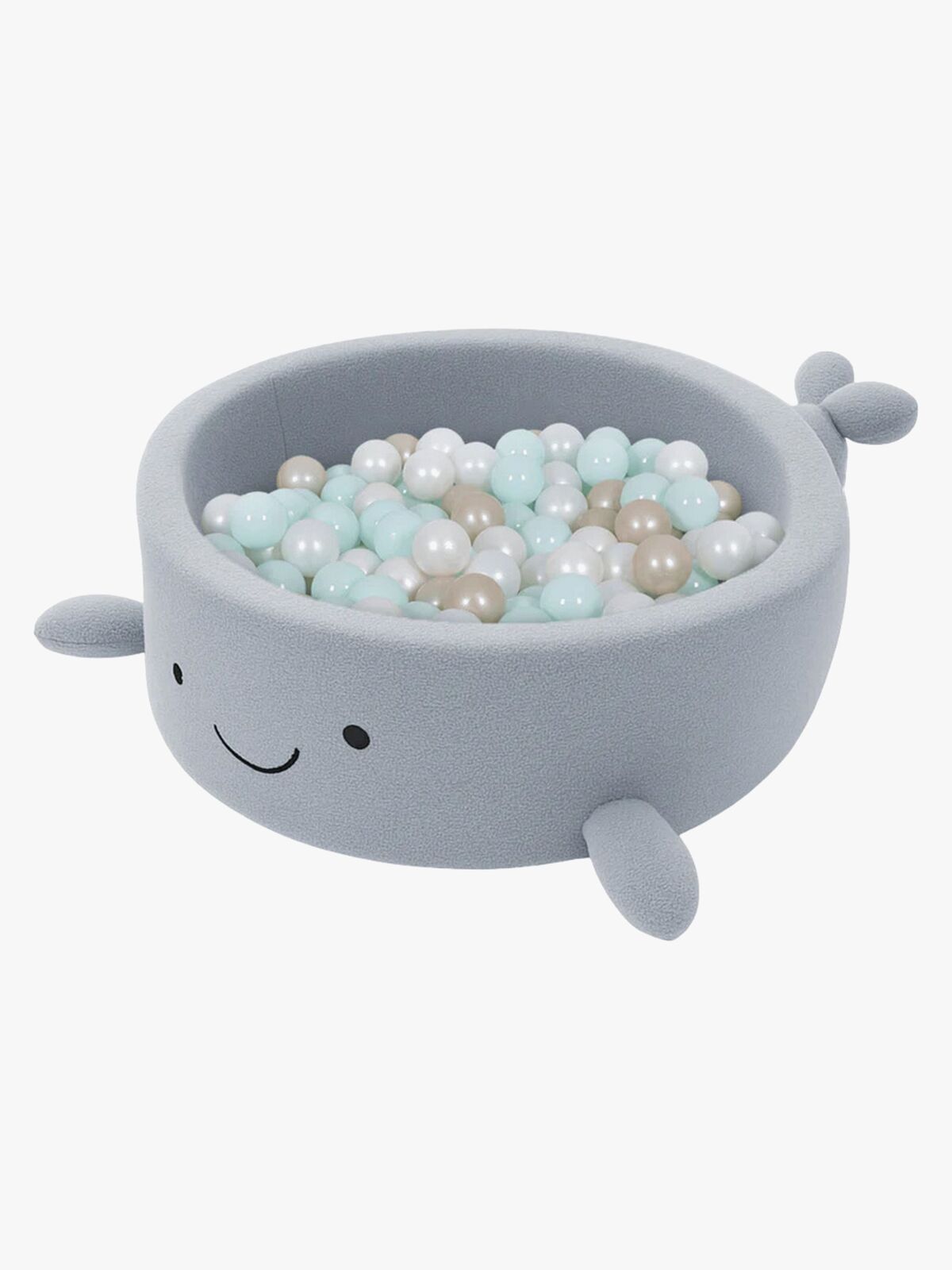 MeowBaby Boucle Whale Ballbasseng, Dusty Ice Blue