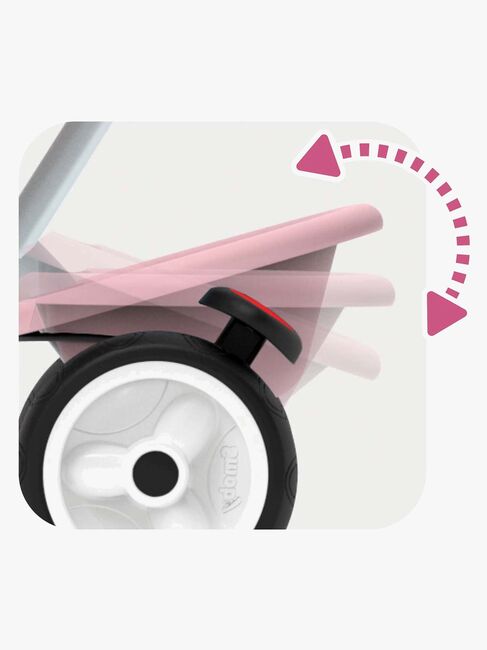 Smoby Trehjulssykkel Baby Balade Plus, Rosa