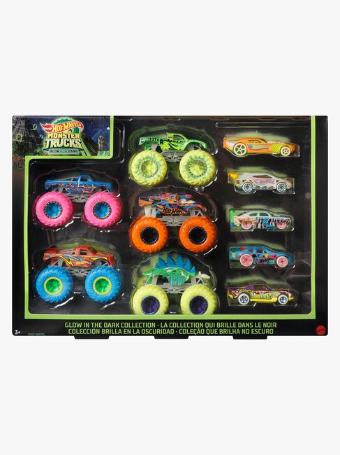 HotWheels Monstertrucker Selvlysende Multipack