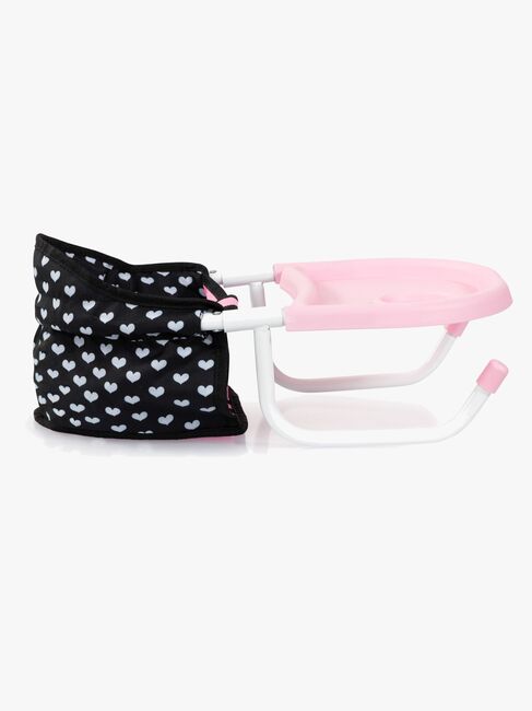 Bayer Design Bordstol med Brett, Svart/Rosa