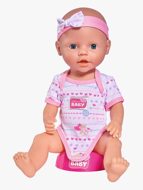 New Born Baby Dukke Jente med Tilbehør, Rosa