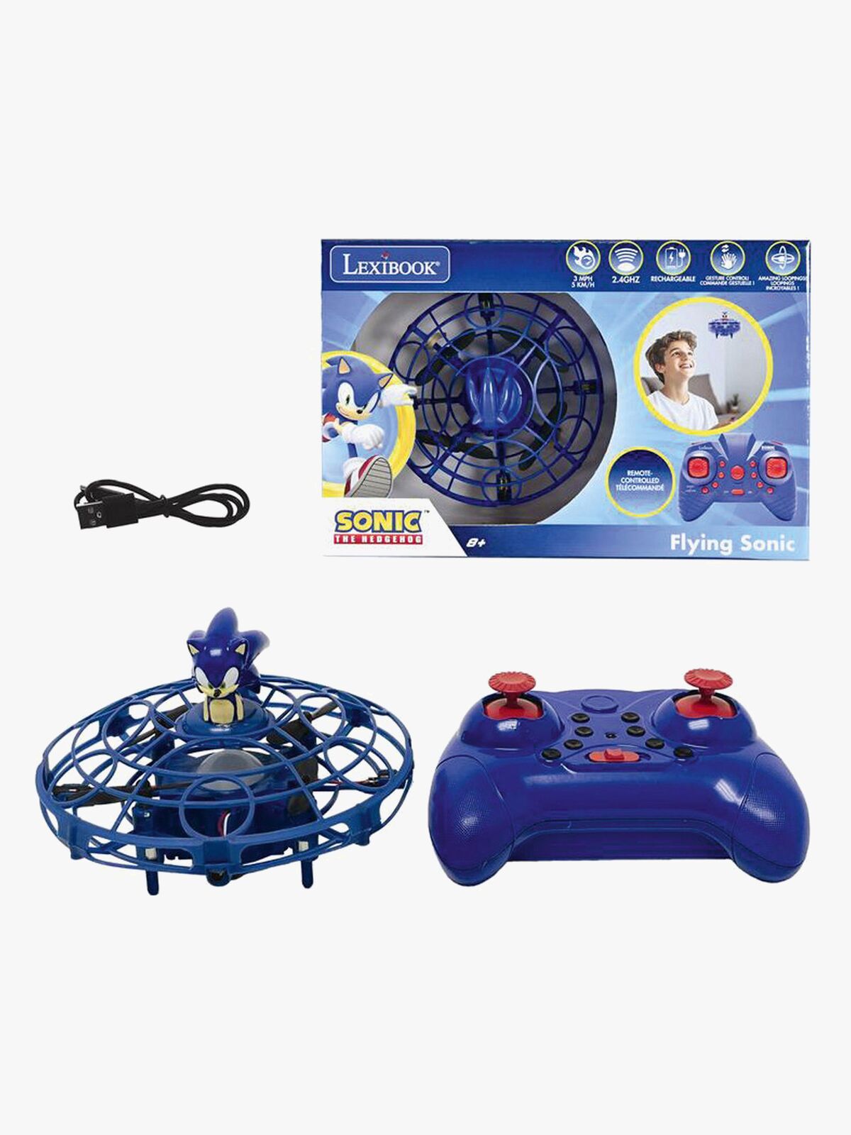 Sonic Radiostyrt Flygende UFO med Lys