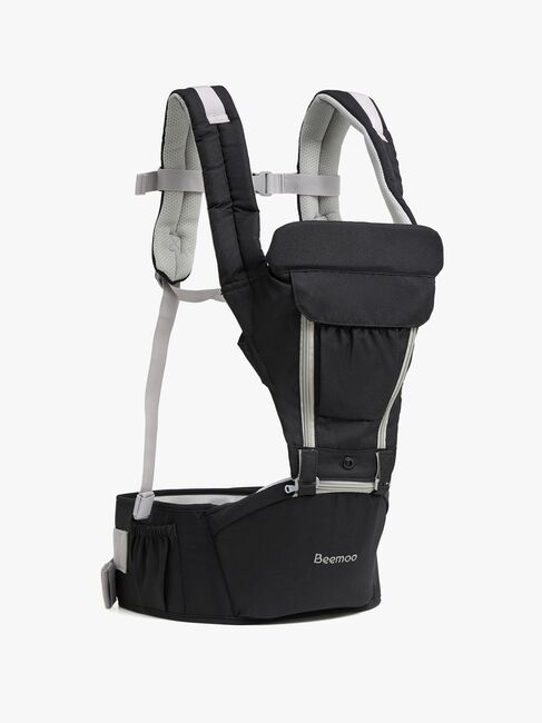 Beemoo CARE Carry Comfort 4-in-1 Bæresele & Hoftebærer, Black