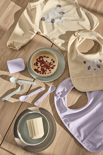 OYOY Lun Lun Panda Smekke 2-Pakk, Vanilla/Lavender