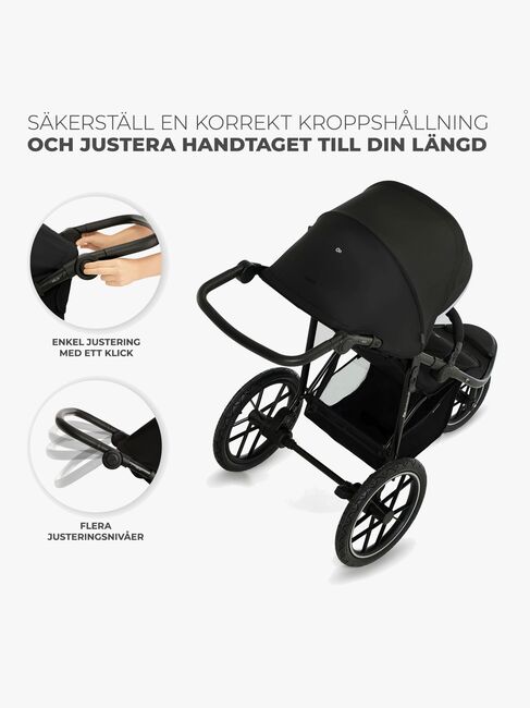 Kinderkraft HELSI 2 Terrengvogn, Black