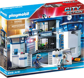 Playmobil 6919 City Action Politihovedkontor Med Fengsel