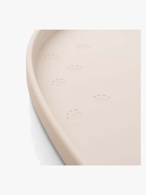 Done By Deer Elphee Spisebrikke med Kant Silikon, Sand