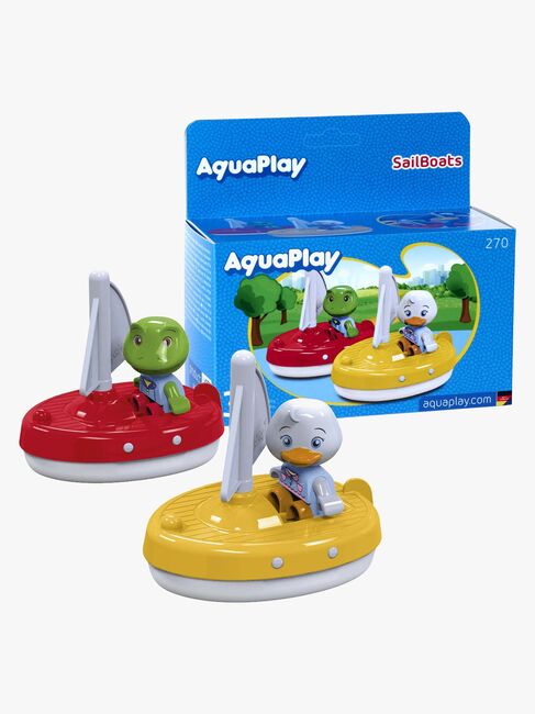 AquaPlay Badeleke 2 Seilbåter + 2 Figurer