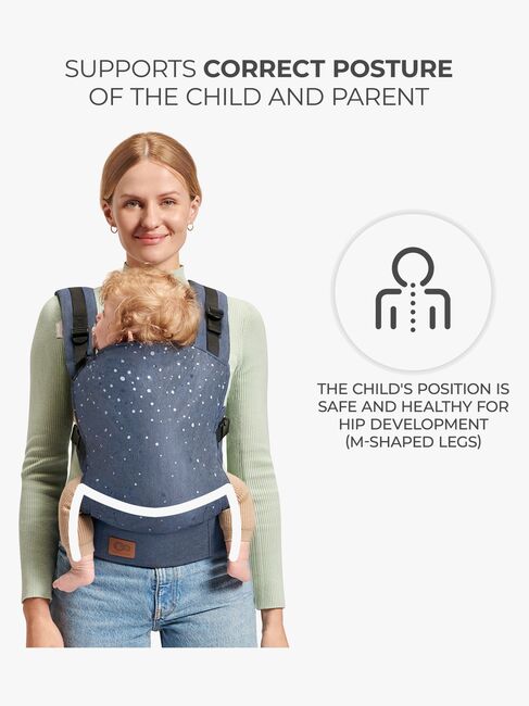 Kinderkraft NINO CONFETTI Bæresele, Denim