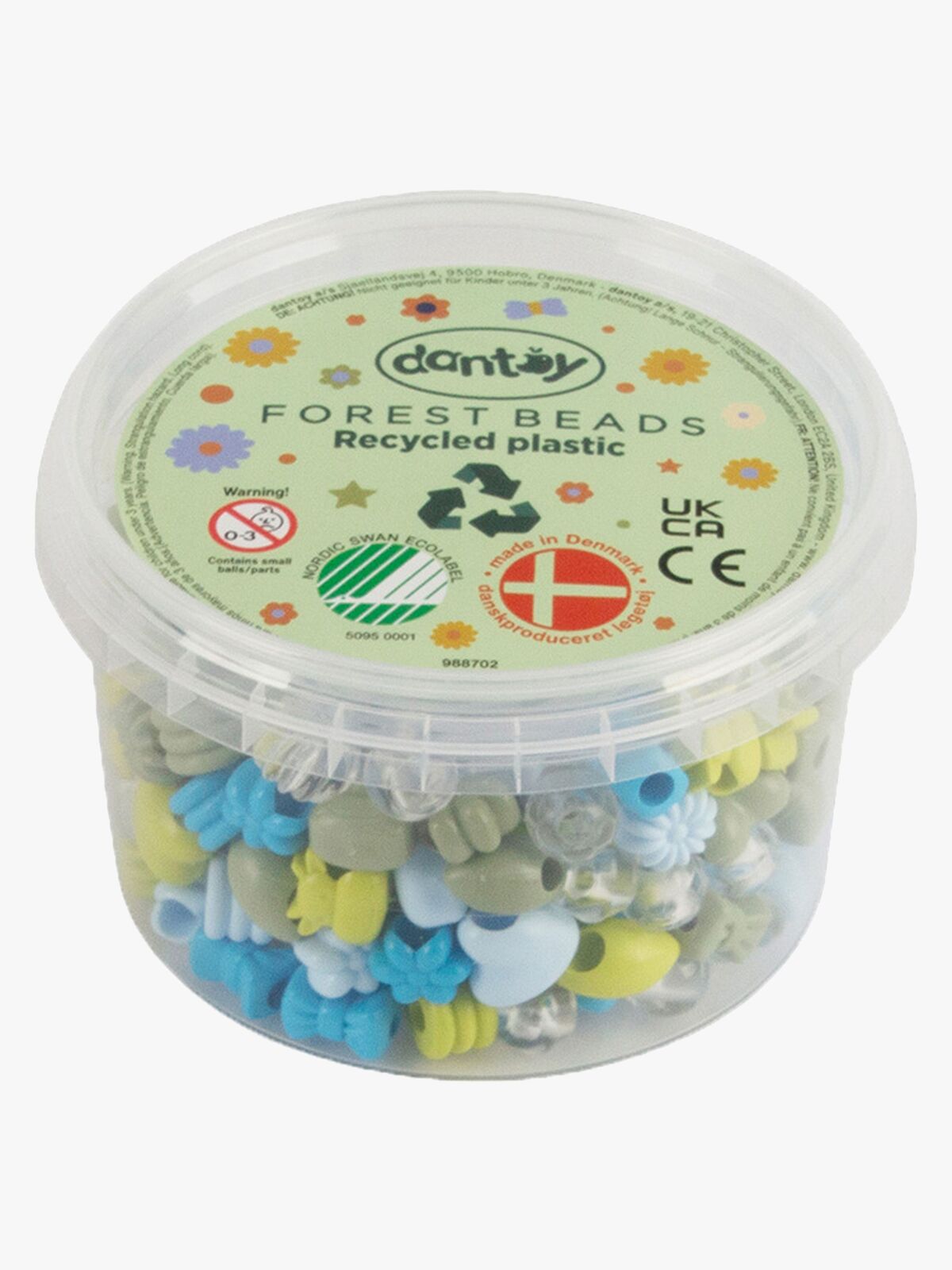 Dantoy Pastel Forest Perler Small 280 Stk