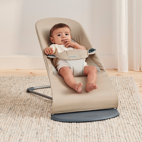 BabyBjörn Balance Soft Vippestol Vevet, Khaki/Beige