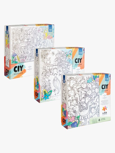 Peliko CIY Puslespill med Tusjpenner 54 Brikker Blandet