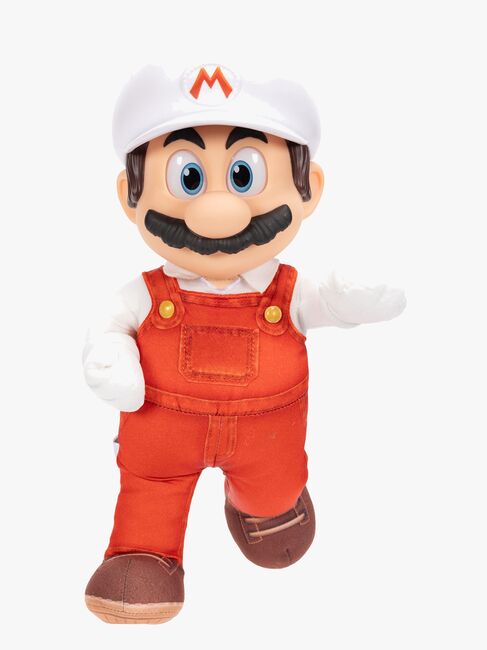 Super Mario Galaxy Movie Kosedyr Fire Mario 35 cm